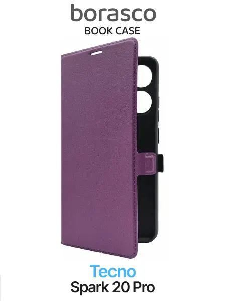 BORASCO Чехол на Tecno Spark 20 Pro Book Case