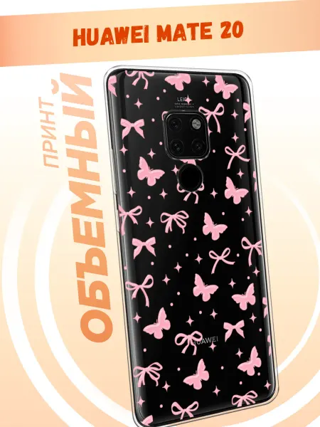 Huawei Чехол на Mate 20 с бантиками