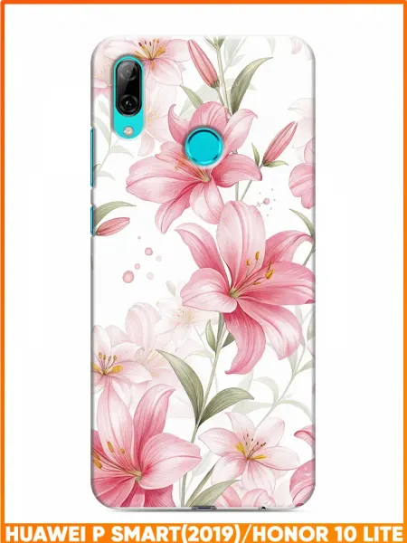 Case Face Чехол на Huawei P Smart (2019) с принтом Лилии