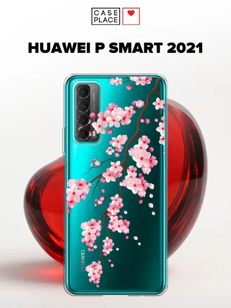 Case Place Чехол на Huawei P Smart 2021 сакура