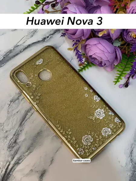 Kambar cases Чехол на телефон Huawei Nova 3 золотистый