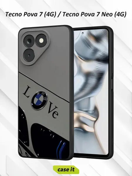 Case it Чехол на Tecno Pova 7 Neoс принтом BMW