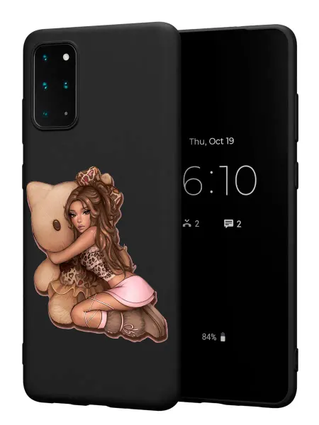 FACTORIA Чехол на Samsung S20+ с принтом Девочка с мишкой