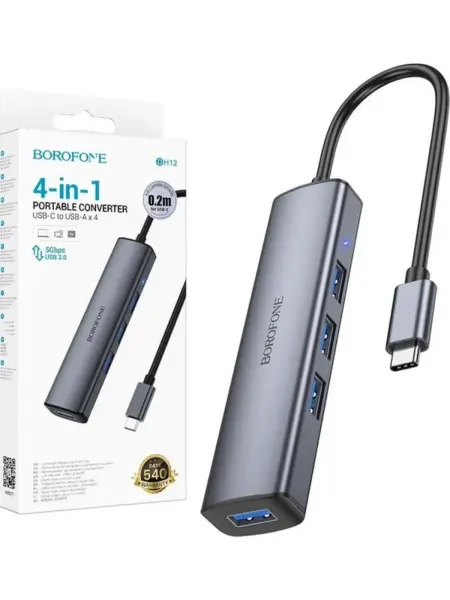 Мультихаб USB-C с 4 портами для ноутбука