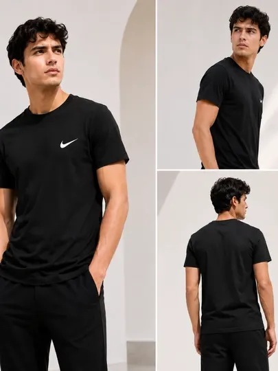 Nike черная мужская футболка – современная и удобная 52/54/56