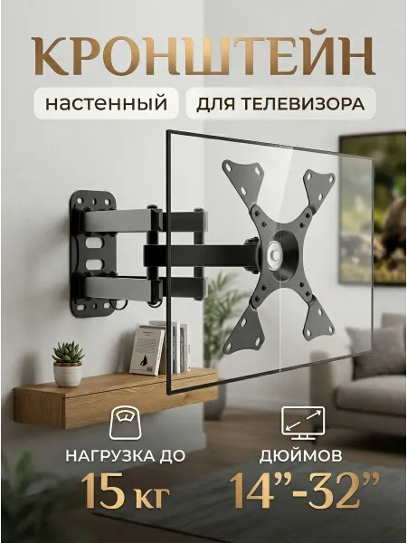 Ultramounts Подставка для телевизора настольная, кронштейн 14-32
