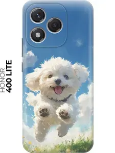 Силиконовый чехол на Honor 400 Lite с принтом "Радостный щенок"