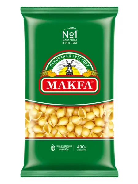 Макароны Makfa ракушки, 400 г