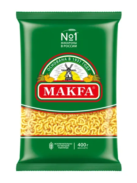 Makfa Макароны "Рожки гладкие" 400 г