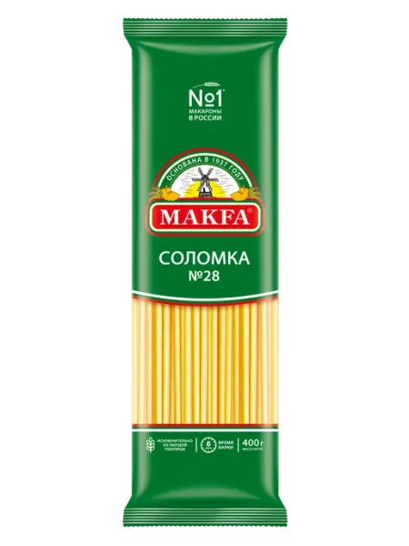 Makfa Макароны длинные "Соломка" 400 г
