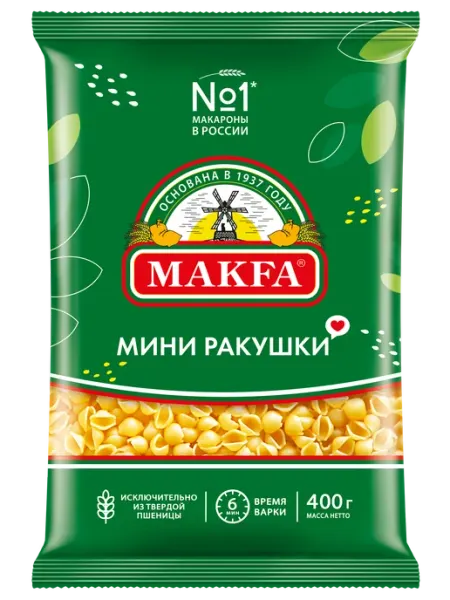 Makfa Макароны Мини ракушки 400 г