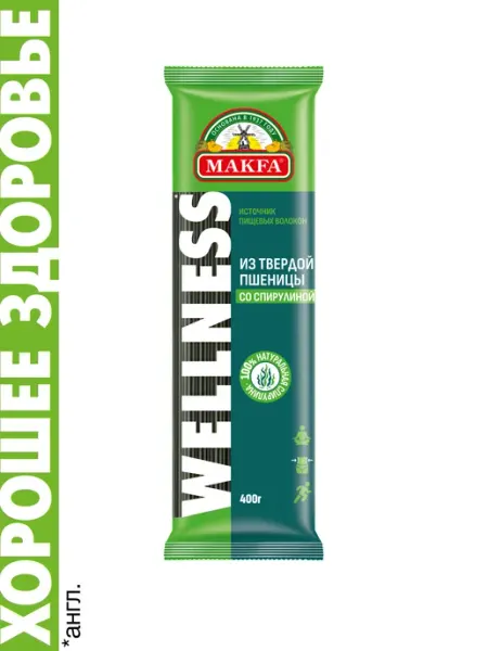 Makfa Макароны со спирулиной спагетти 400 г