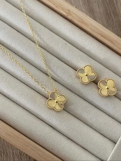 Женская цепочка в стиле Van Cleef | Нержавеющая сталь
