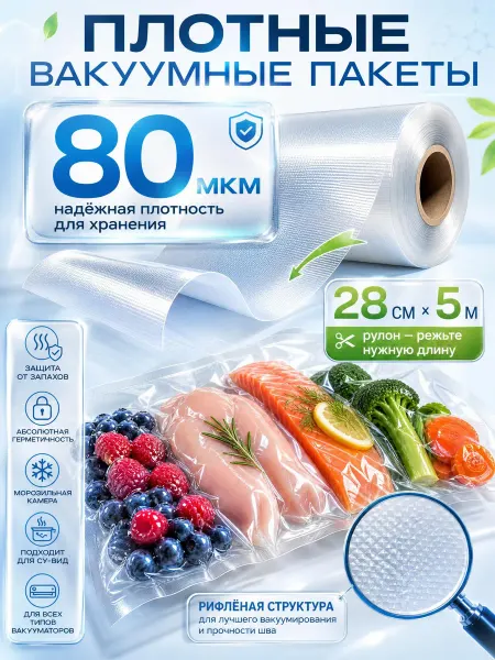 DaeSo Рулон для вакууматора 28х500 см пищевой