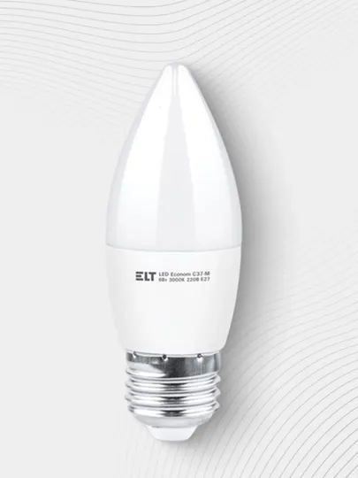 Светодиодная лампа LED Econom C37-M 6W E27 4000K ELT