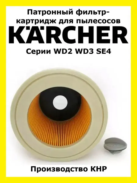 Clean Trend Патронный фильтр для пылесосов Karcher серии WD1-3