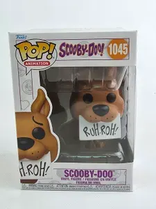 Фигурка Funko Pop Фанко поп Скуби-Ду с табличкой Scooby Doo with Ruh-Roh! Sign из мультика Скуби-Ду 1045