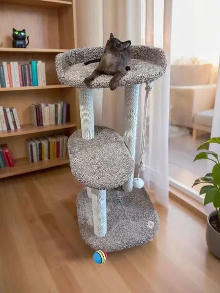 Моя Котя Когтеточка для кошки, "Молочные реки", хлопковый канат