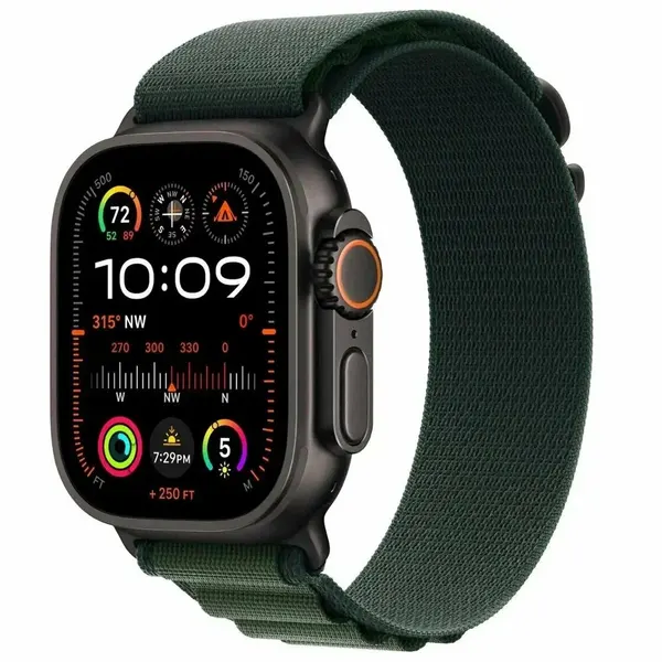 Умные часы Apple watch Ultra 2 (2024) Black Ti Dark Green AL (M) MX4R3