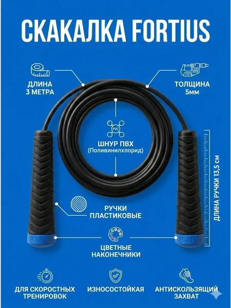Fortius Скакалка 3м