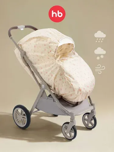 40103, Дождевик для коляски Happy baby, аксессуар для прогулочной коляски, всесезонный, черный
