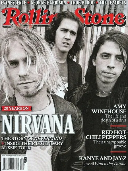 Постер для интерьера на стену (40х50 см). Nirvana (Rolling Stone)