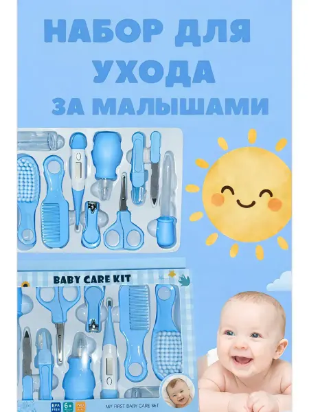 Baby Care Kit Подарочный набор для ухода за новорожденным мальчиком