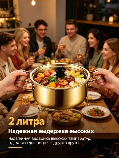 Кастрюля для каши，2 литра