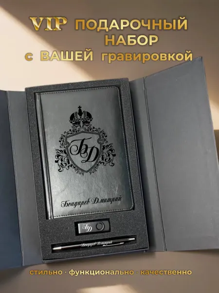 Presentique Именной ежедневник набор подарок