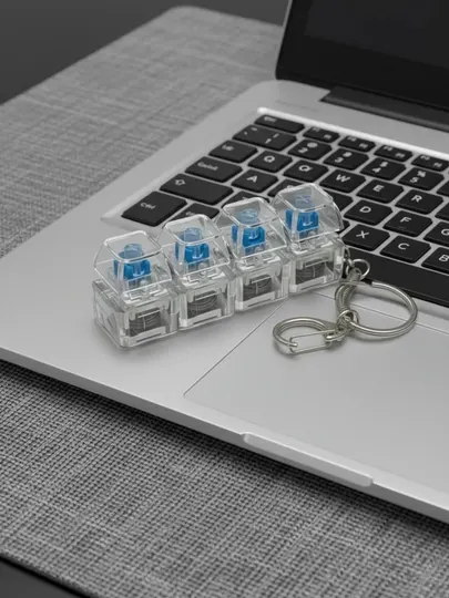 Антистресс брелок-клавиатура — гаджет с RGB-подсветкой для концентрации внимания