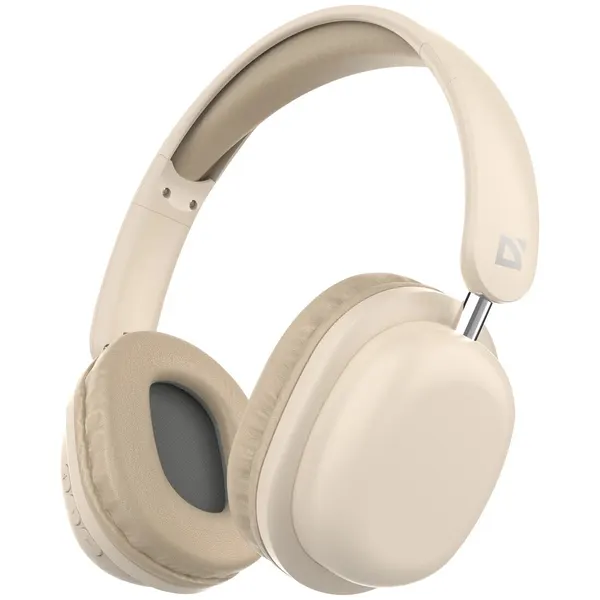 Наушники Defender FreeMotion B640 беспроводные, с микрофоном, Bluetooth, бежевый-test
