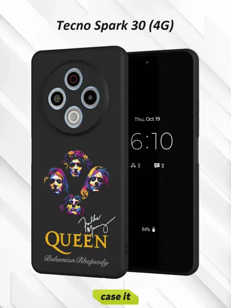 Case it Чехол на Tecno Spark 30 4Gс принтом Queen