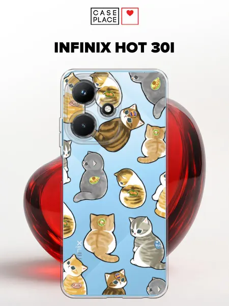Case Place Чехол на Infinix Hot 30i с котиками