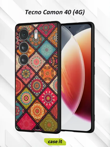 Case it Чехол на Tecno Camon 40 4Gс принтом Мозаика