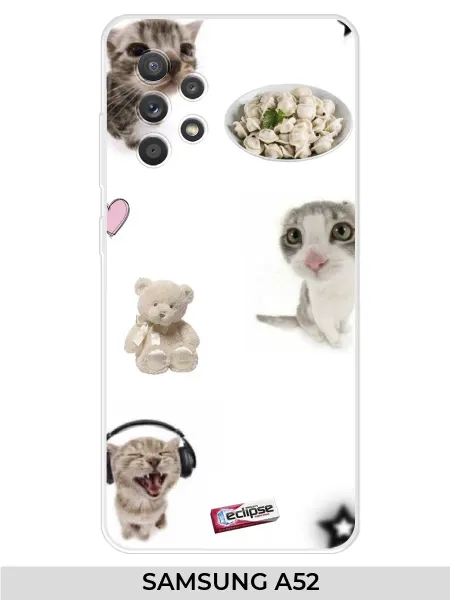 NOOTO Чехол на SAMSUNG A52 котиками