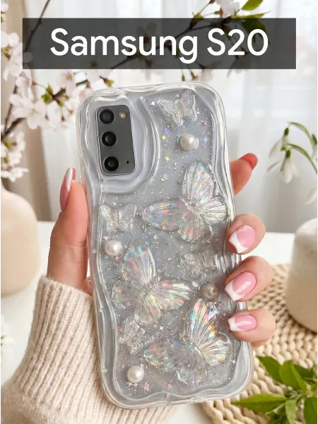 Red Cat Чехол на Samsung Galaxy S20 Бабочка