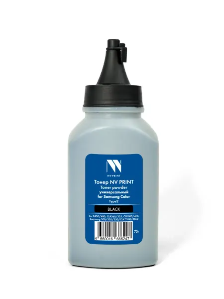 NV Print Тонер NVP для Samsung Color универсальный Type2 (70г) Black