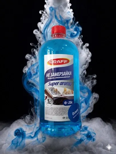 Жидкость для стеклоомывателя Graff, для автомобиля, 2.5 и 5 л