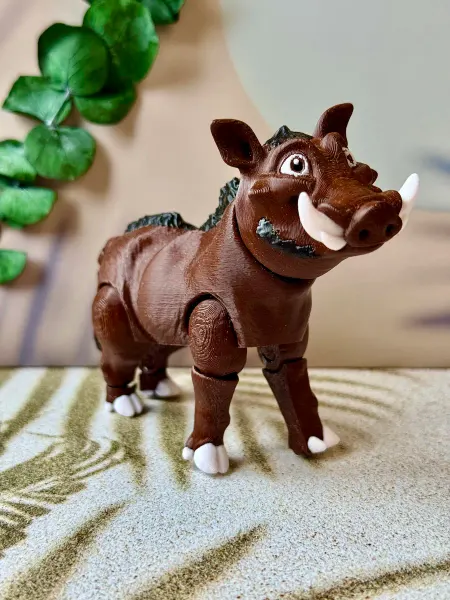 Gift3D Бородавочник 3D подвижная игрушка