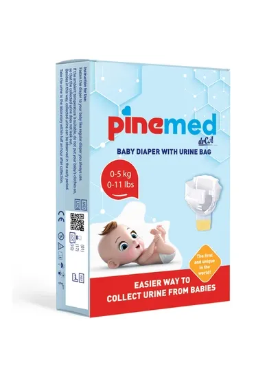 Детский подгузник PineMed A.D для сбора мочи 0–11+ кг, 2 шт