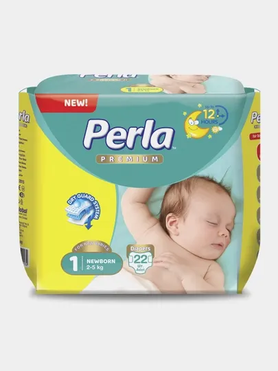 Подгузники Perla Eco Baby Newborn 2-5 кг, 22 шт