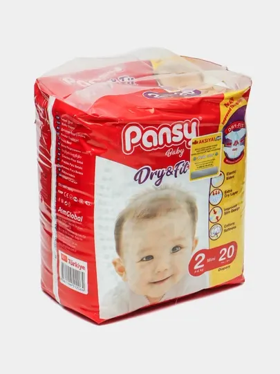 Подгузники для детей Pansy Eco Mini, 3-6 кг 20 шт