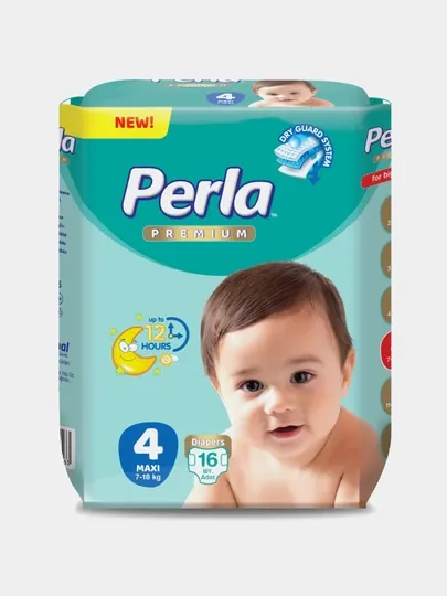 Подгузники Perla CP ECO BABY MAXI 7-18 кг, 16 шт