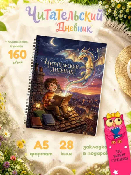 Pank.serg Читательский дневник 1 класс для девочки и мальчика на лето
