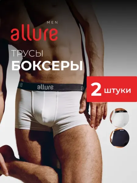 Allure Трусы боксеры базовые набор 2 шт