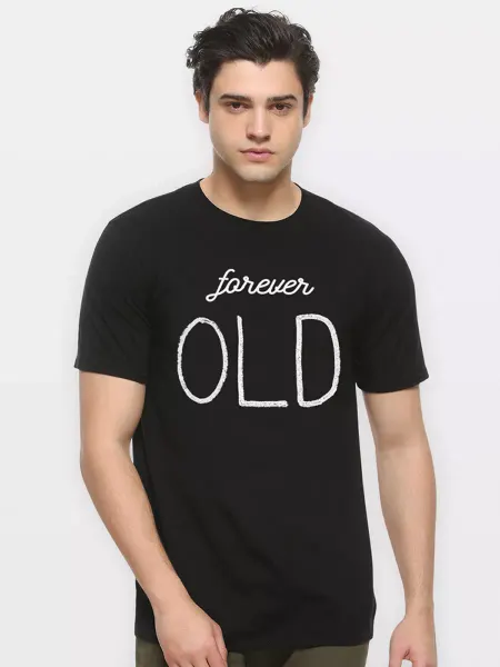Dream Shirts Футболка с надписью Forever Old Мужская