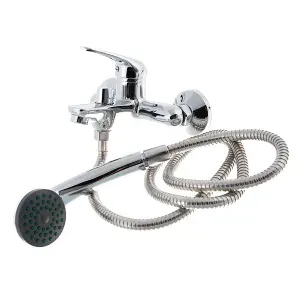 LEDEME Смеситель для ванны с коротким изливом и душем L3039-B