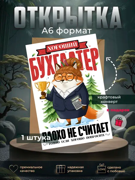 Про_Открытки Открытка хороший бухгалтер