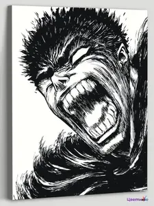 Цветное Картина по номерам Берсерк Berserk манга аниме Гатс 40x50