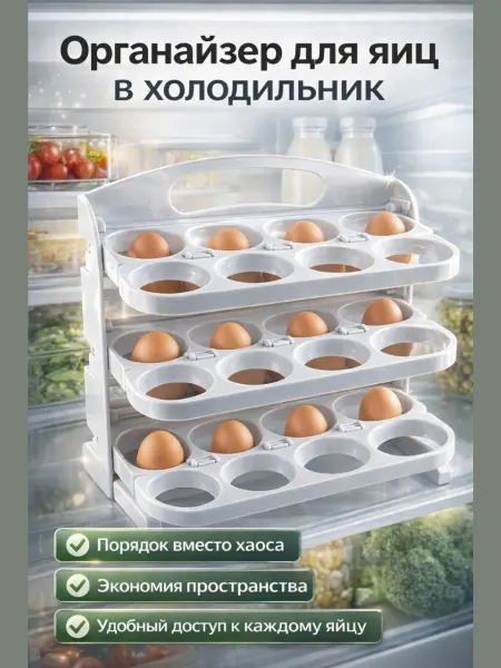 ASTRUM Органайзер для яиц в холодильник на дверцу